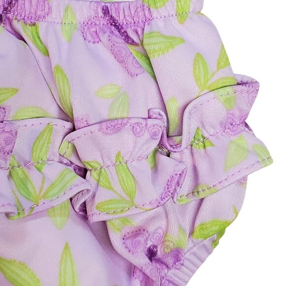 iPlay Swim Diaper Purple Butterfly Print Size 12M – Reusable Baby Infant Swimsui - Picture 3 of 7